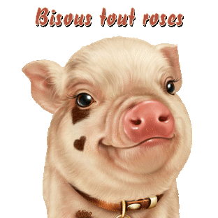 bisous tout rose cochon